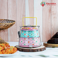 Hand Painted 2 Tier Lunch Box - Grace