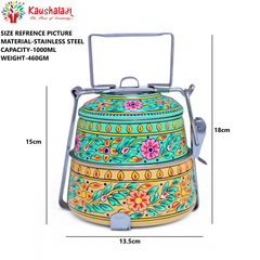 Hand Painted 2 Tier Lunch Box - Venust
