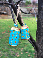 hand painted cow bells - Hanging bells set of  2