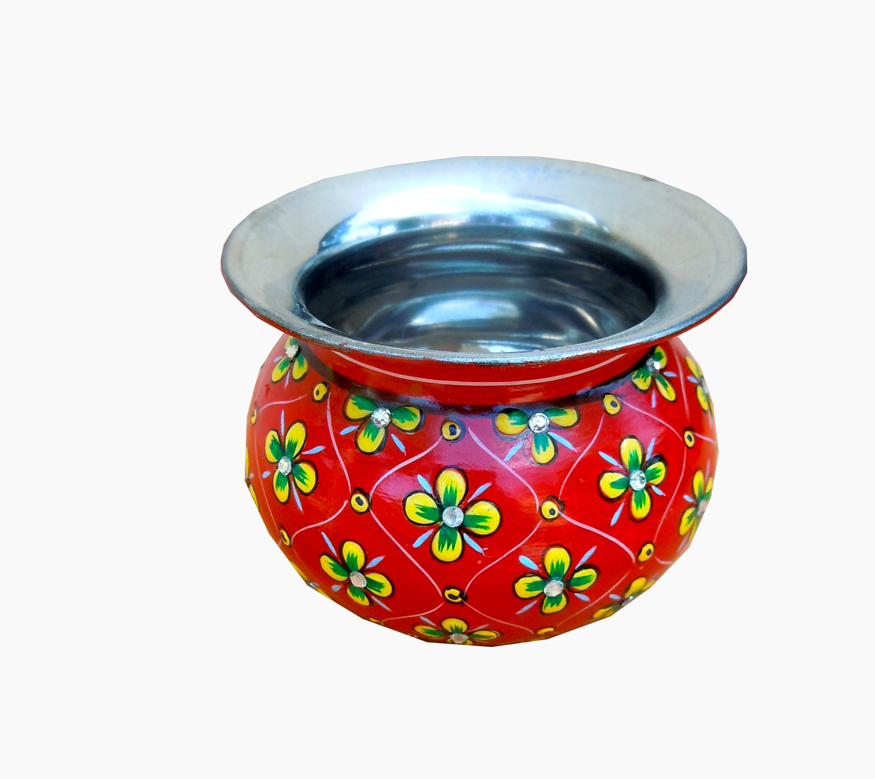 Crystal Kalash - Red, Vase,Sugar Pot