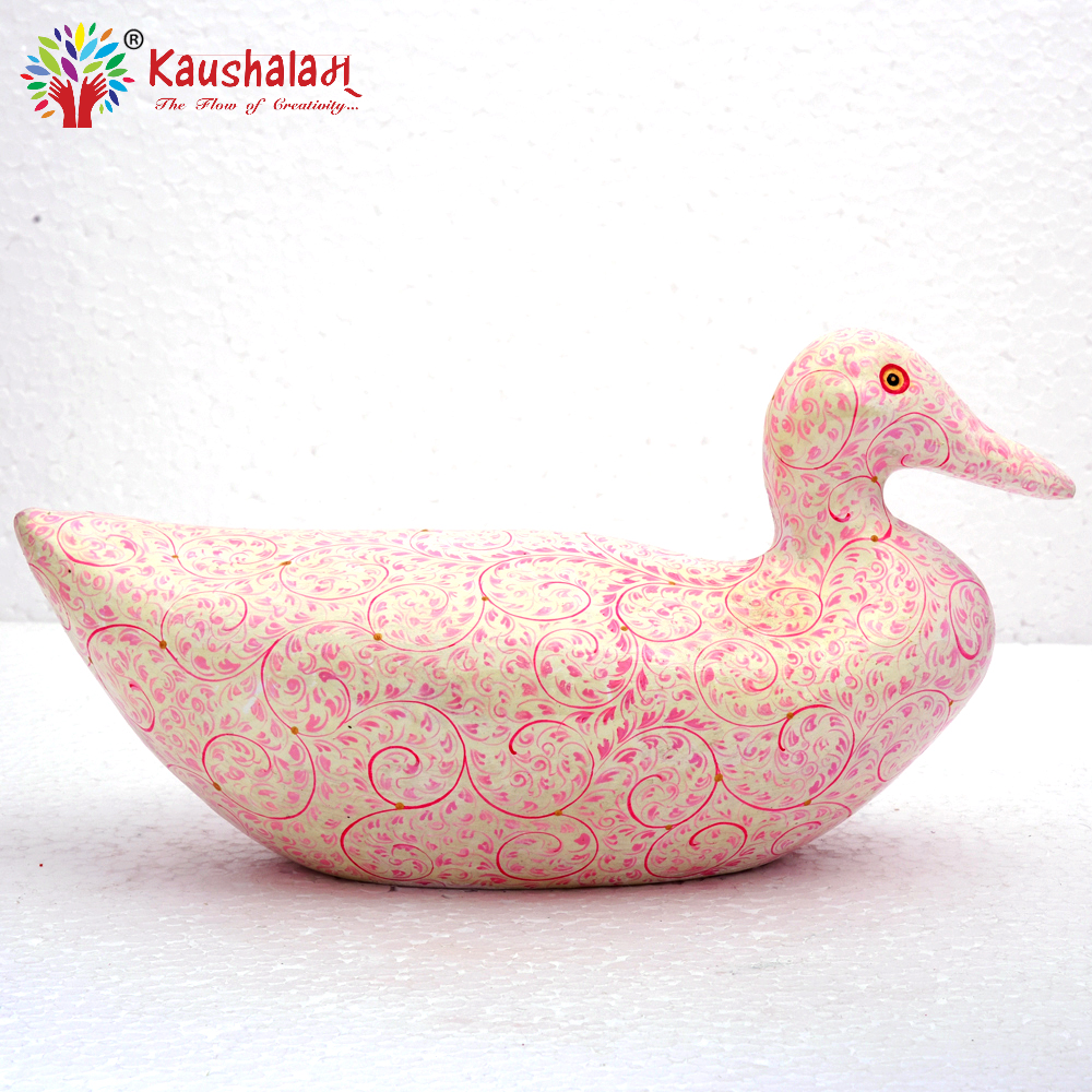Good luck Paper Mache Duck-  the mandarin duck figurine