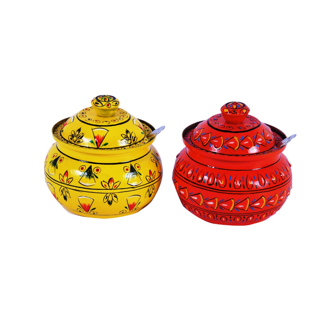 Hand painted pickle containers