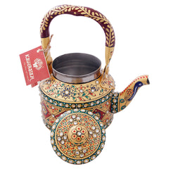 Hand Painted Tea Kettle Stainless steel 1000 ml : "Dazzle "