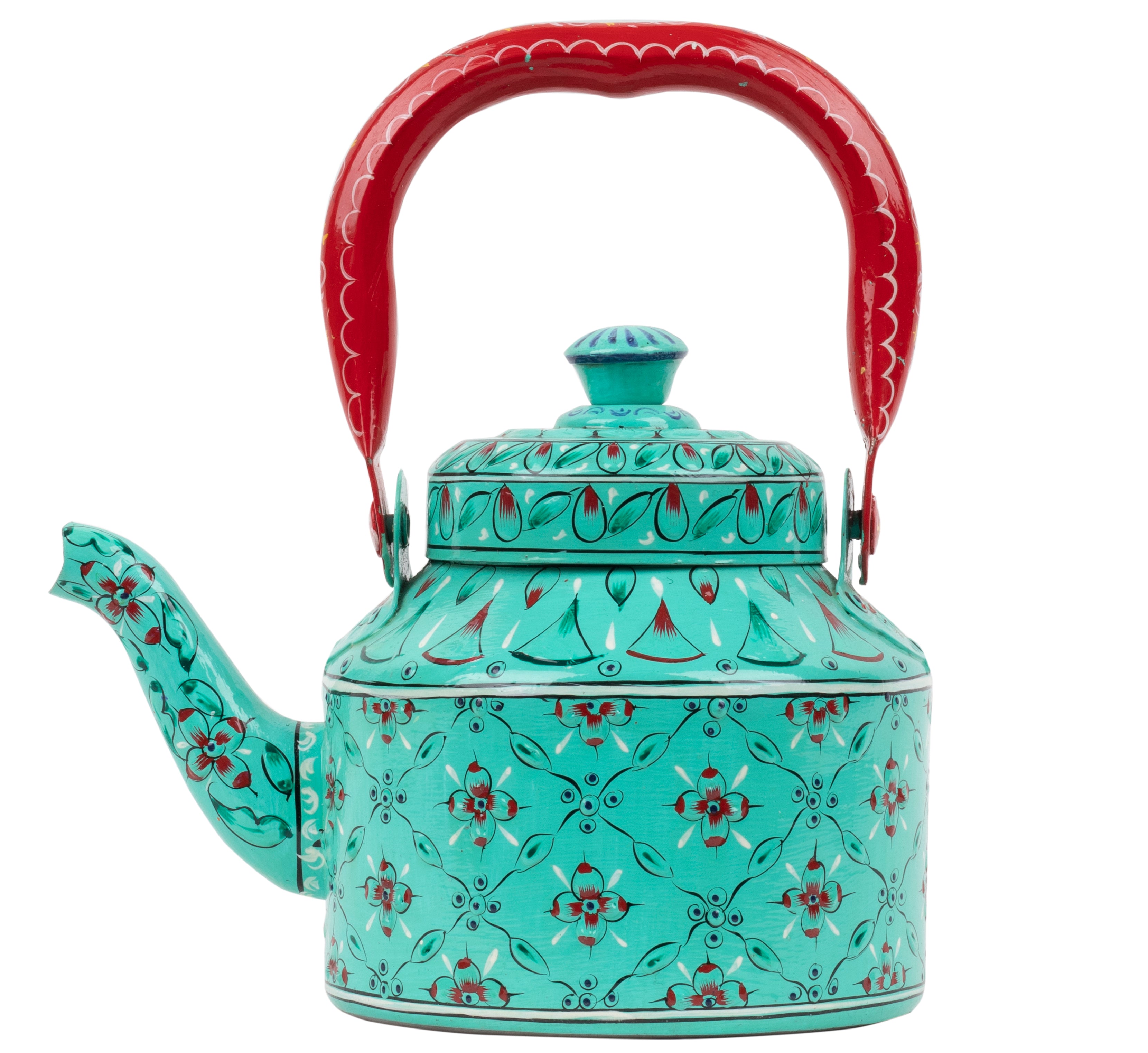 Hand painted Tea set with tea trolley