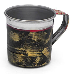 Hand Painted Tea Cup Set 6 : Antiqua Black