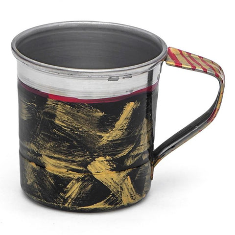 Hand Painted Tea Cup Set 6 : Antiqua Black