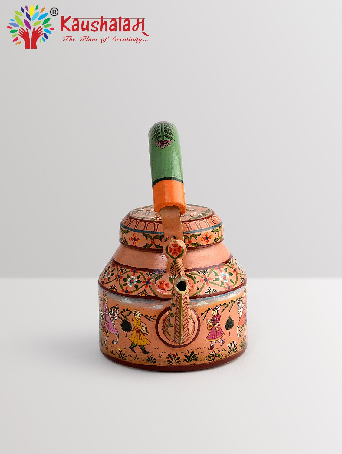 Hand Painted Kettle : The Indian Wedding