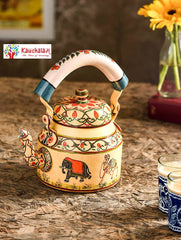 Hand Painted Tea Kettle : Royal Rajasthan