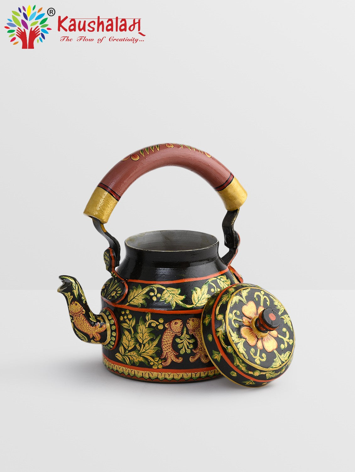 Hand Painted Tea Kettle  : Magical Fish
