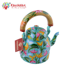 Hand Painted Tea Kettle :  Floral Pichwai