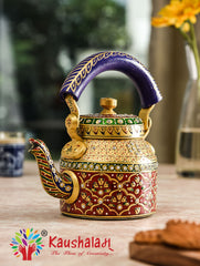 Hand Painted Tea Kettle : "Meraki"