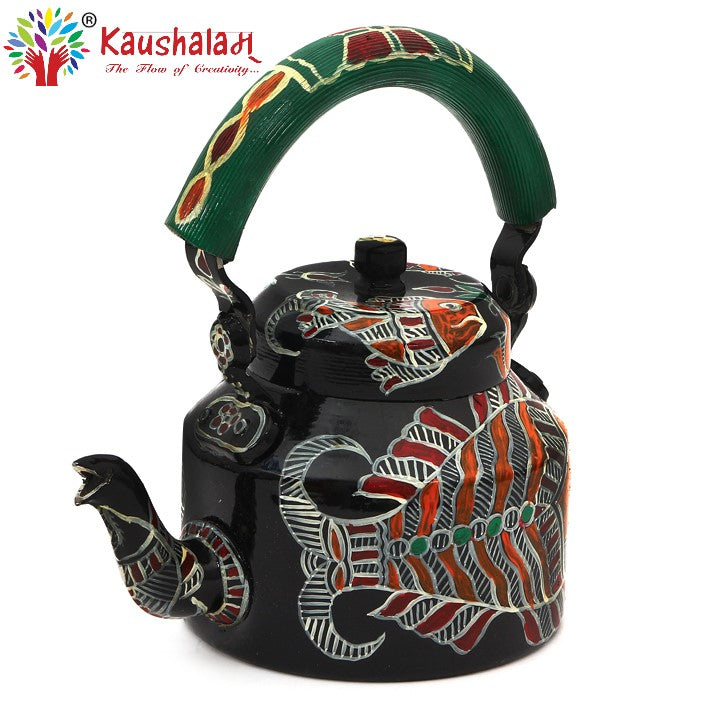 Hand Painted Kettle : Black Fish