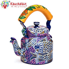 Hand Painted Kettle : Fish Pond
