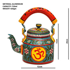 Hand Painted Kettle : Om