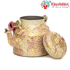 Hand Painted Kettle : Pink Pond