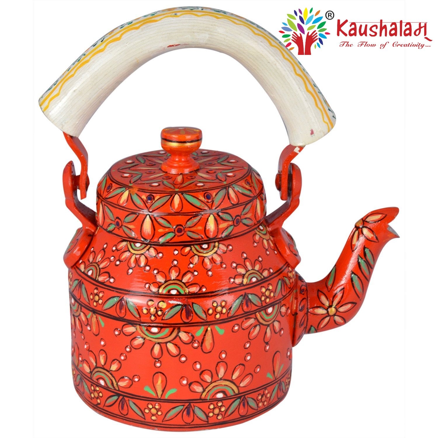 Hand Painted Kettle : Tomatina