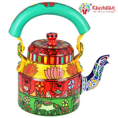 Kaushalam Tea Kettle : Celebration Madhubani Art