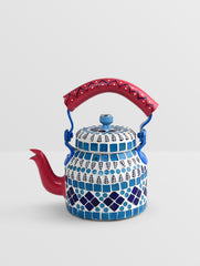 KAUSHALAM MOSAIC TEA KETTLE : BLUE