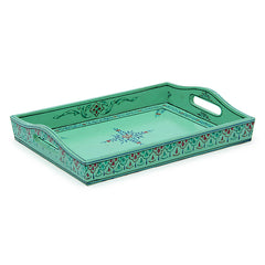 Hand Painted Serving Tray - Classic Sea Green