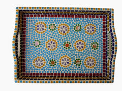 Mosaic Serving Tray : Multi Colored Handmade Tray