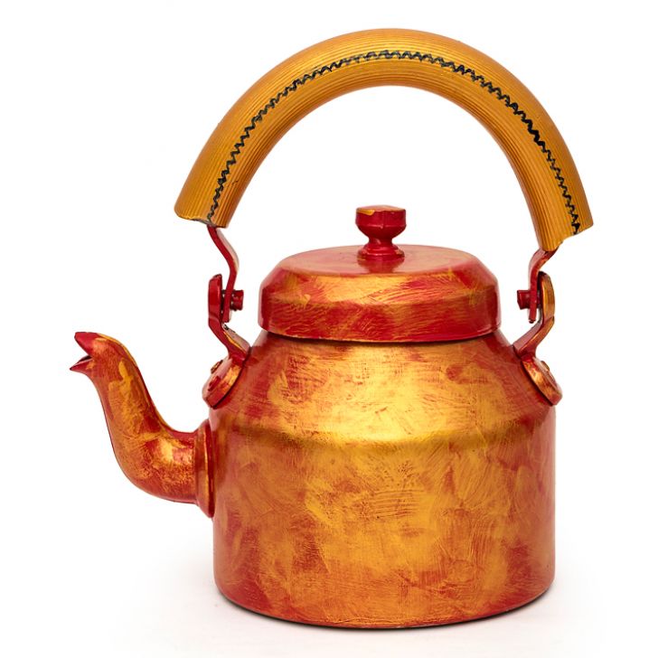 Tea set  with Six Tea Glasses & Holder : Antiqua Fiery Red