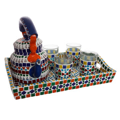 Kaushalam Mosaic Tea Set: Multi