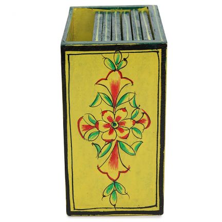 Hand Painted Coasters - Subtle Lemon , Mughal Art