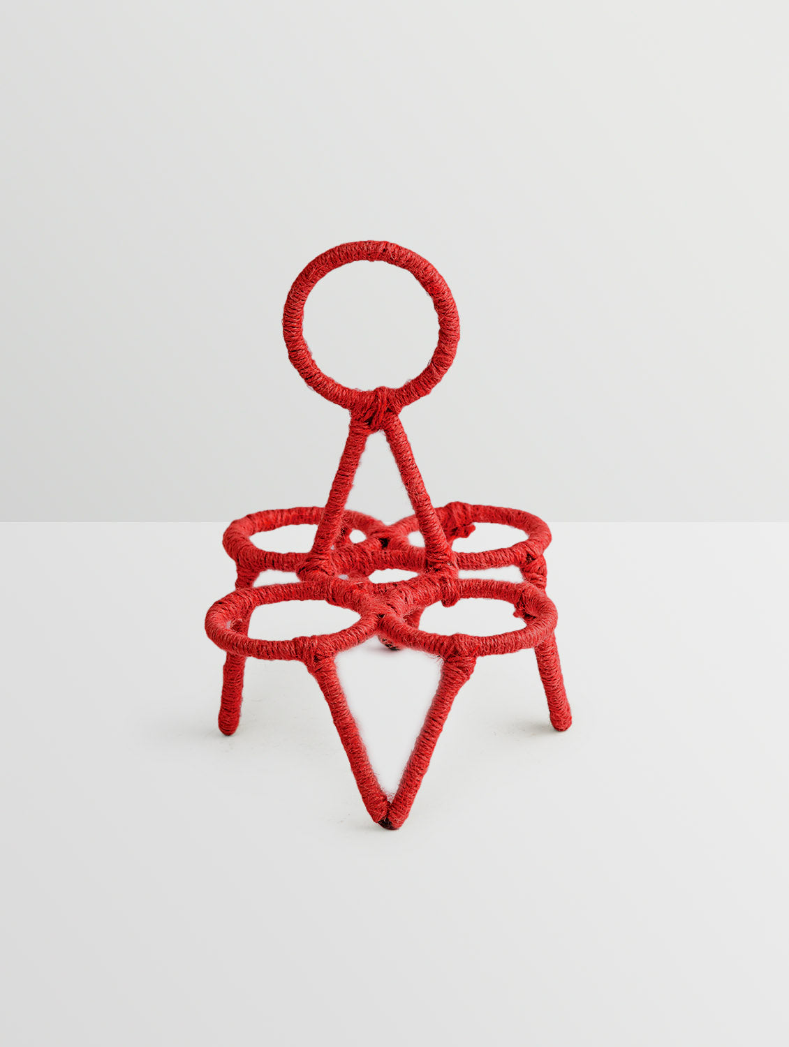 Tea Glass Stand Four CHIKA: RED